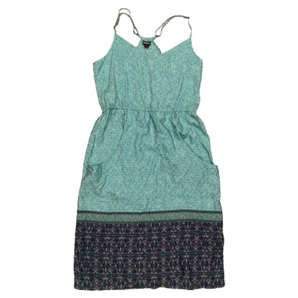 Patagonia Dresses & Skirts - Patagonia Teal & Navy Lost Wildflower Dress
